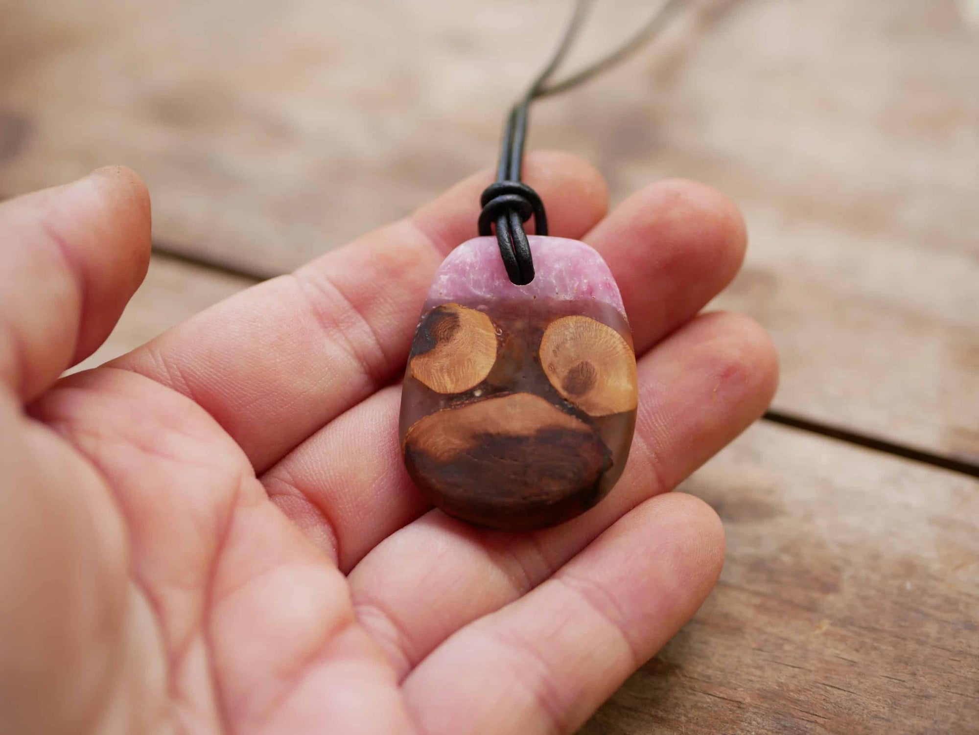 Baumperlen mit Epoxid Rose