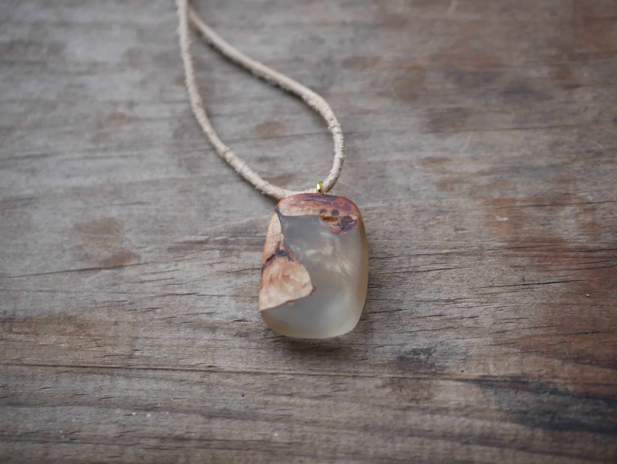 Epoxid Kette mit Baumperle
