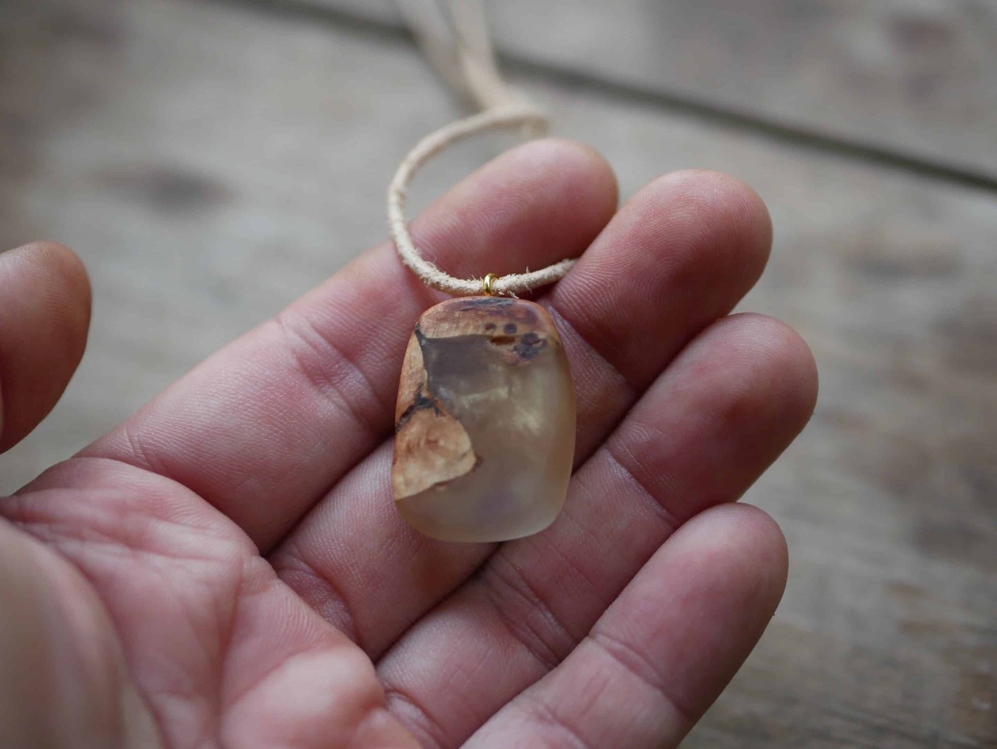 Epoxid Kette mit Baumperle