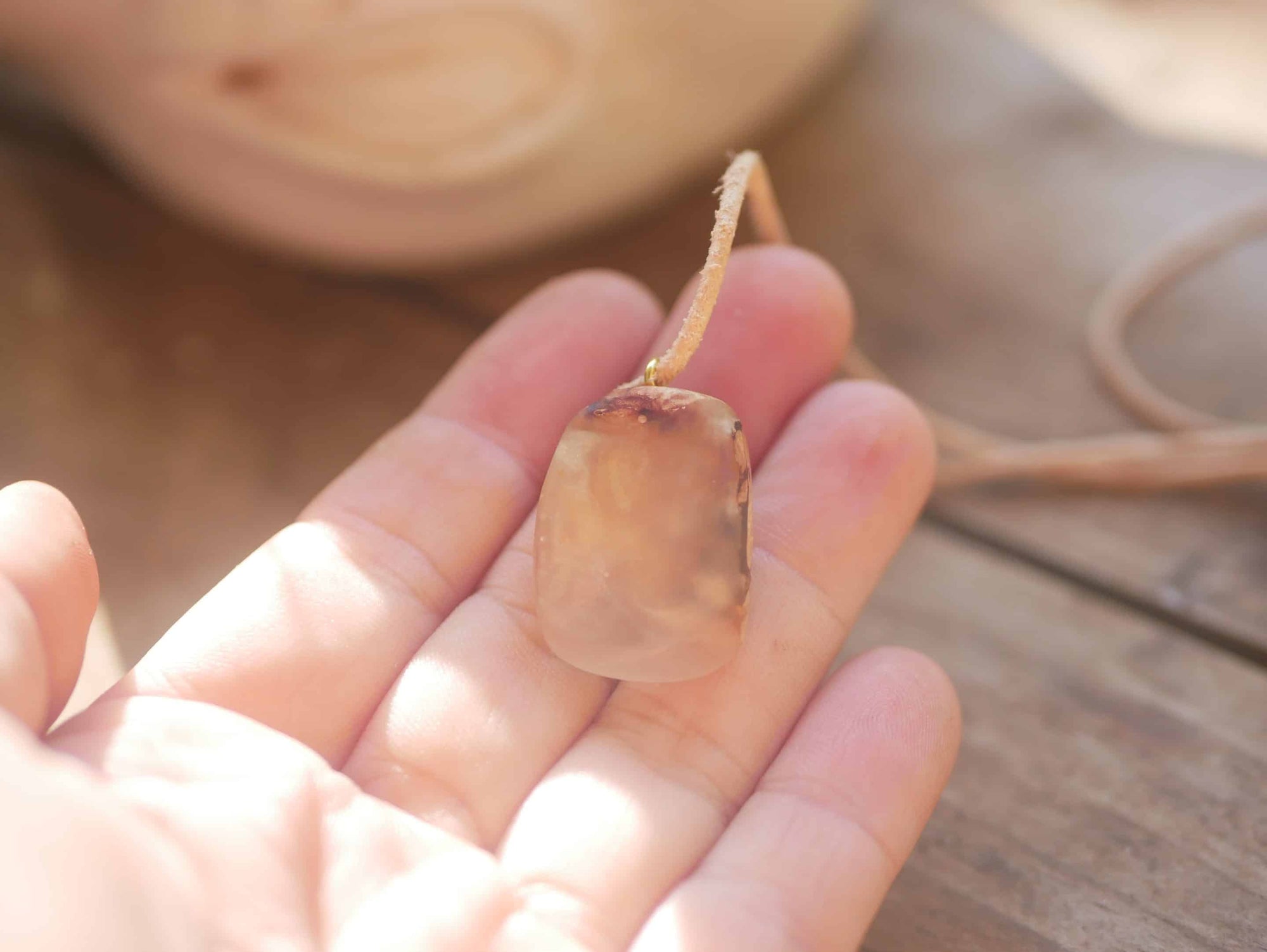 Epoxid Kette mit Baumperle