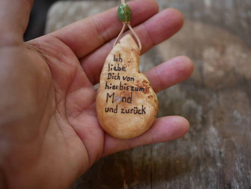 Baumperlenscheibe bis zum Mond mit Mondstein