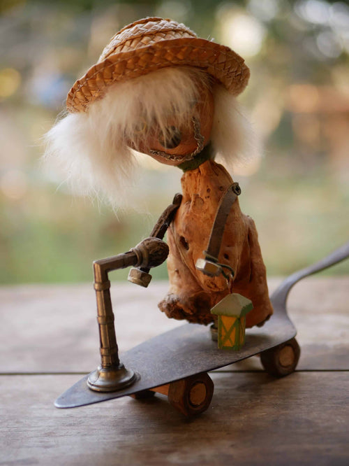 Baumperlen Figur Skateboard Tortenheber