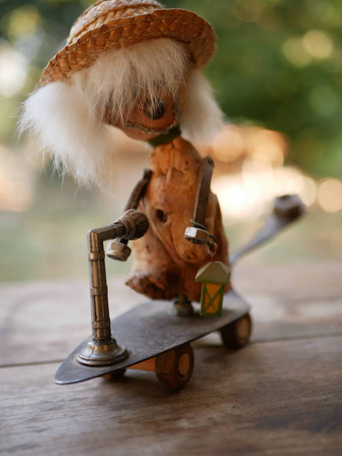 Baumperlen Figur Skateboard Tortenheber