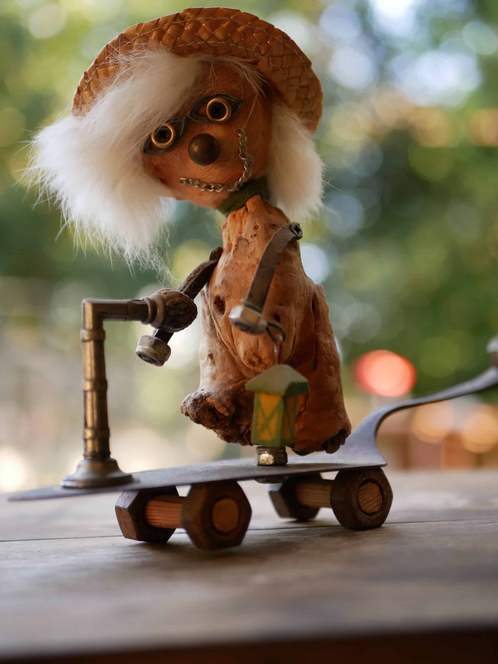 Baumperlen Figur Skateboard Tortenheber