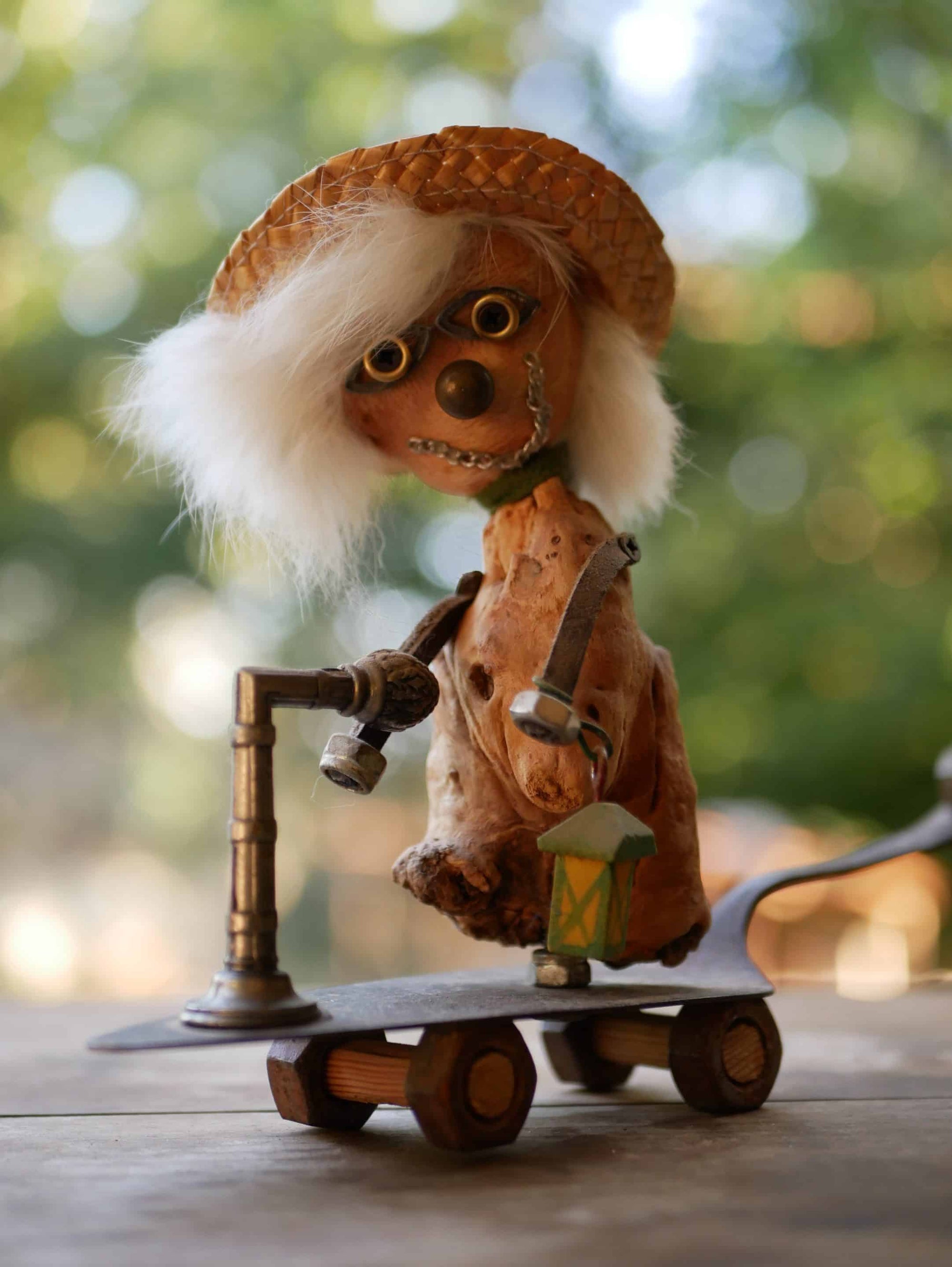 Baumperlen Figur Skateboard Tortenheber