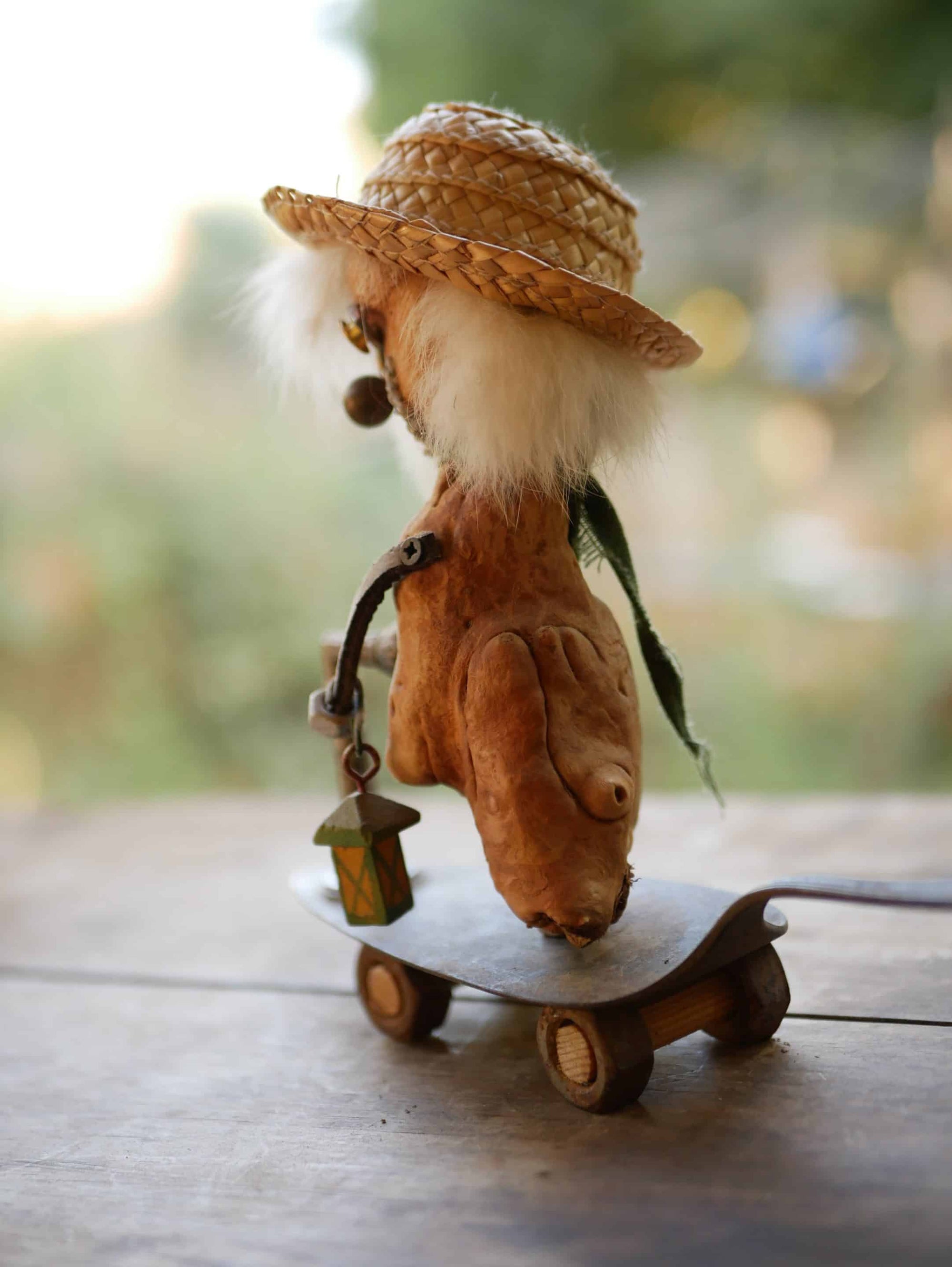 Baumperlen Figur Skateboard Tortenheber