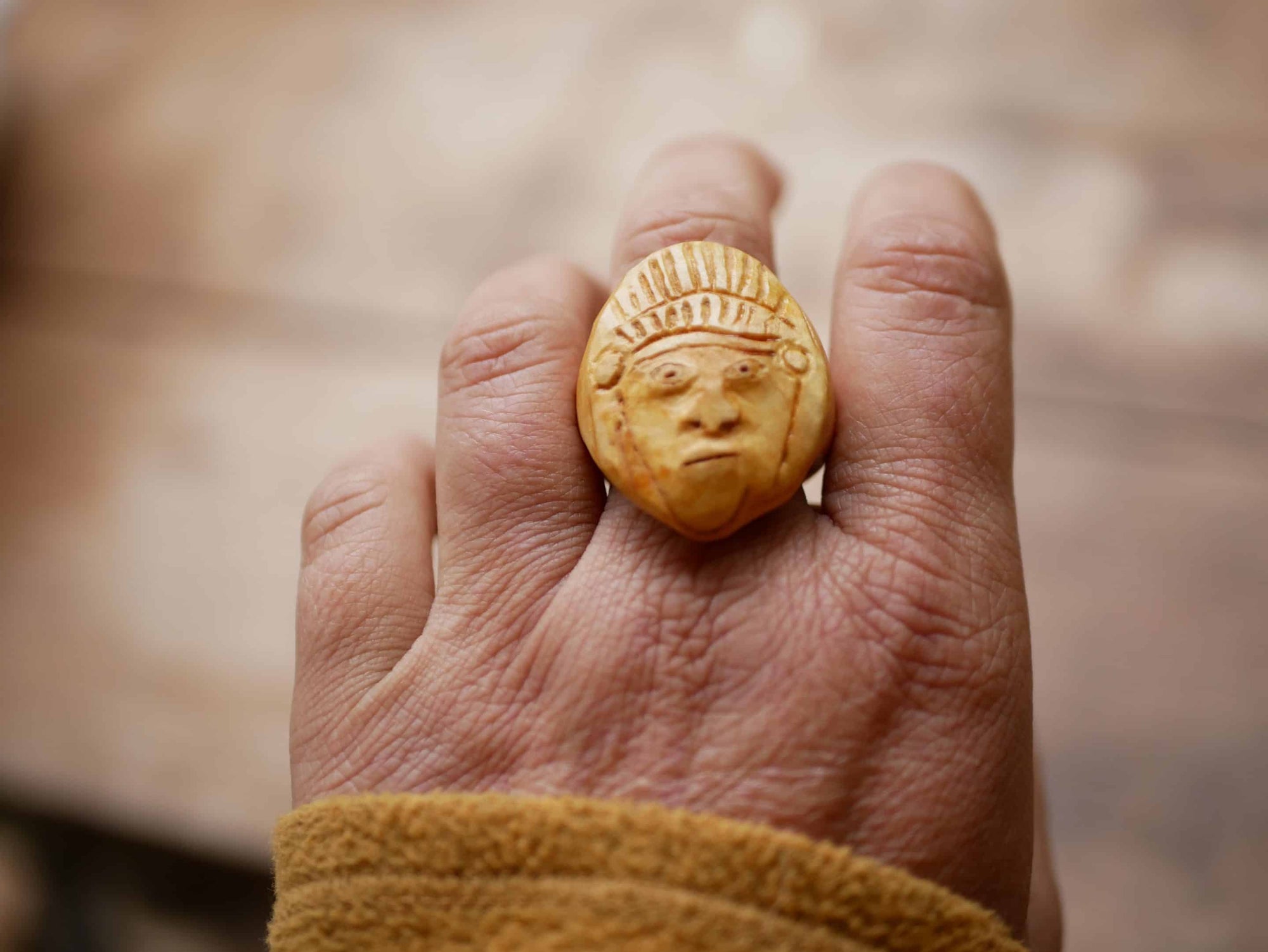 Baumperlen Ring Native