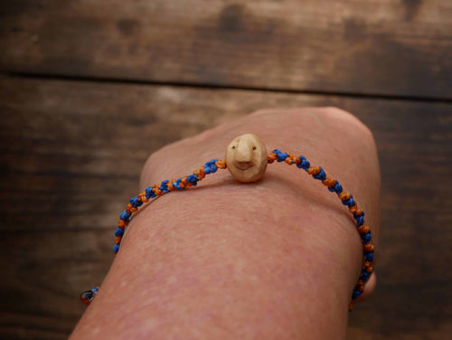 Baumperlenwichtel Armband Makramee