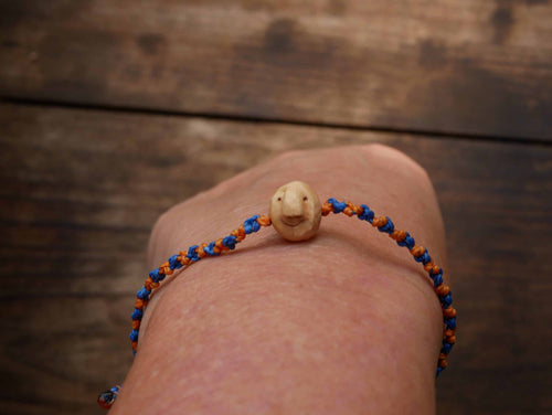 Baumperlenwichtel Armband Makramee