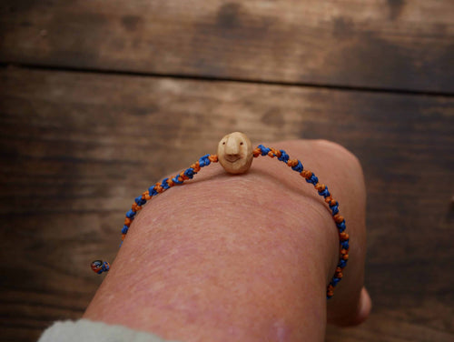 Baumperlenwichtel Armband Makramee