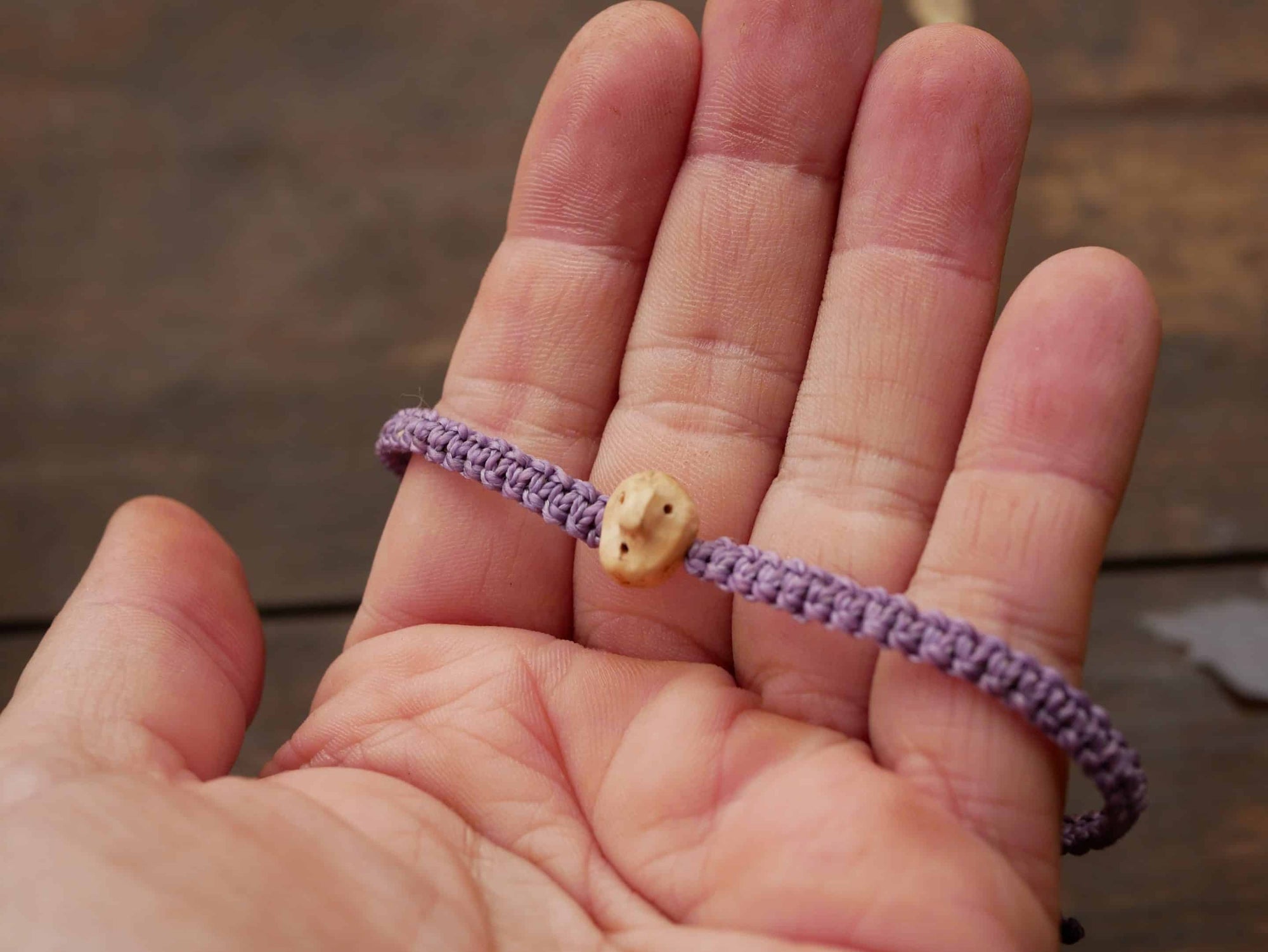 Armband Wichtel aus Baumperle