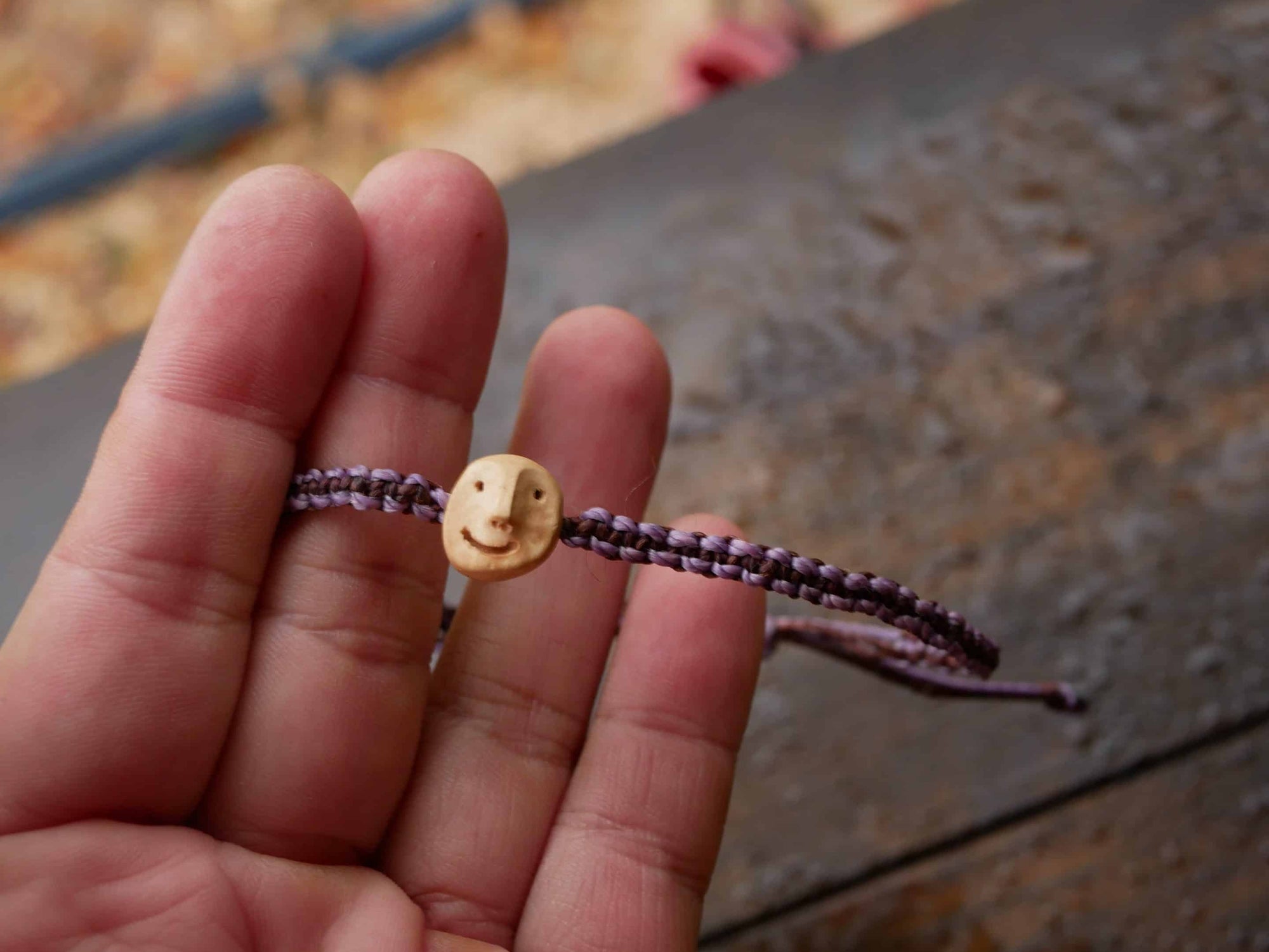 Armband Wichtel aus Baumperle