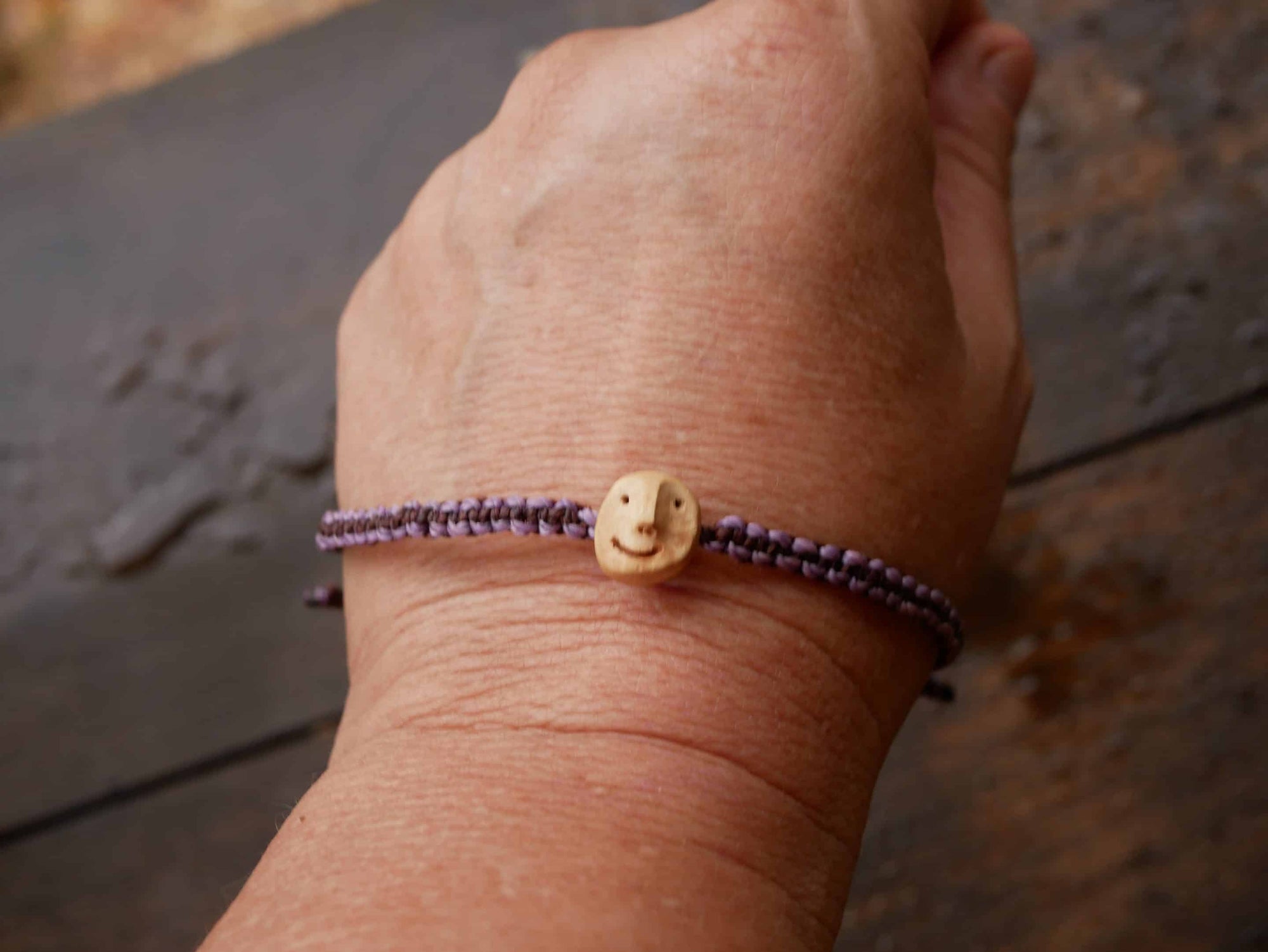 Armband Wichtel aus Baumperle