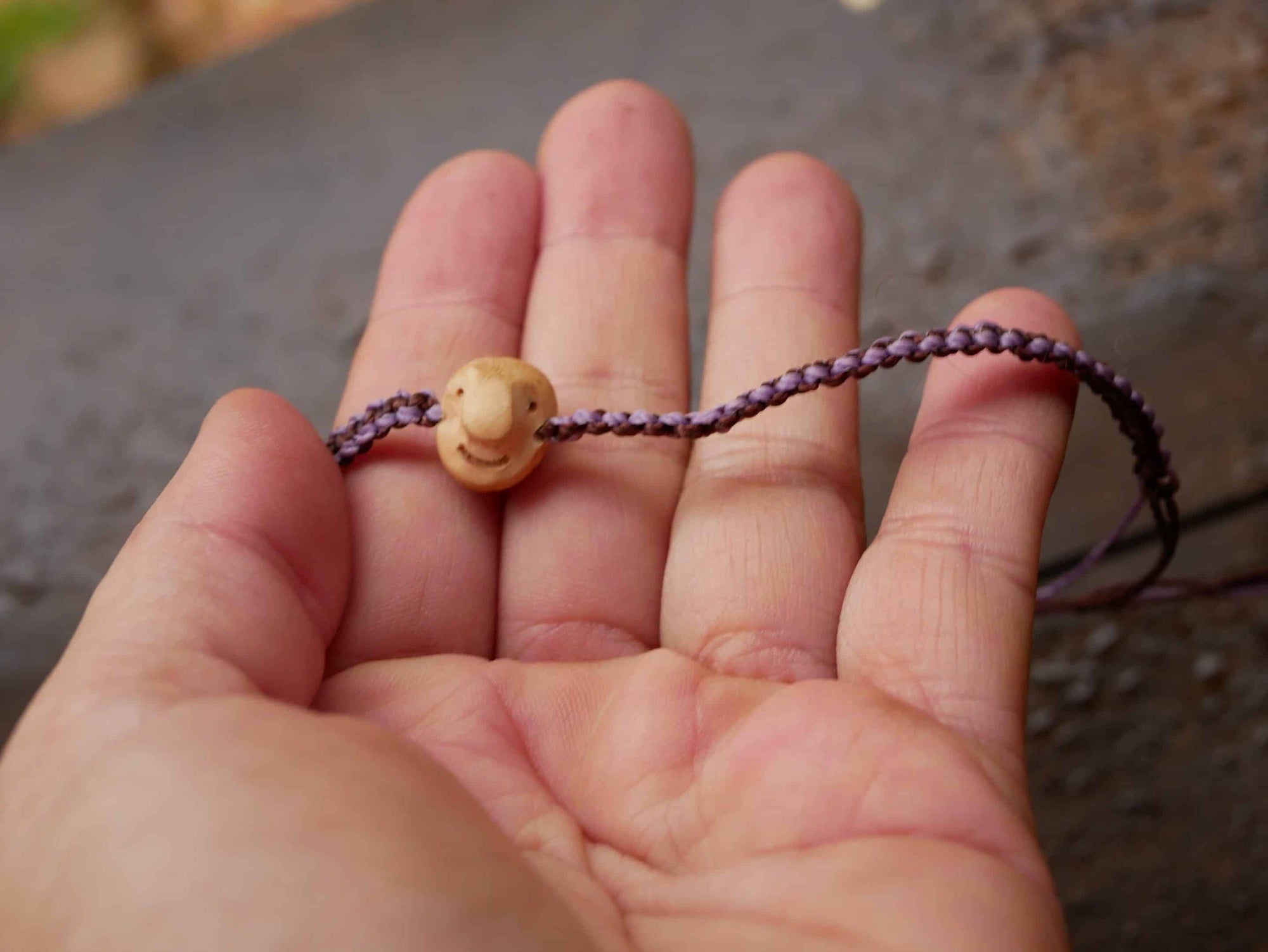 Armband Wichtel aus Baumperle