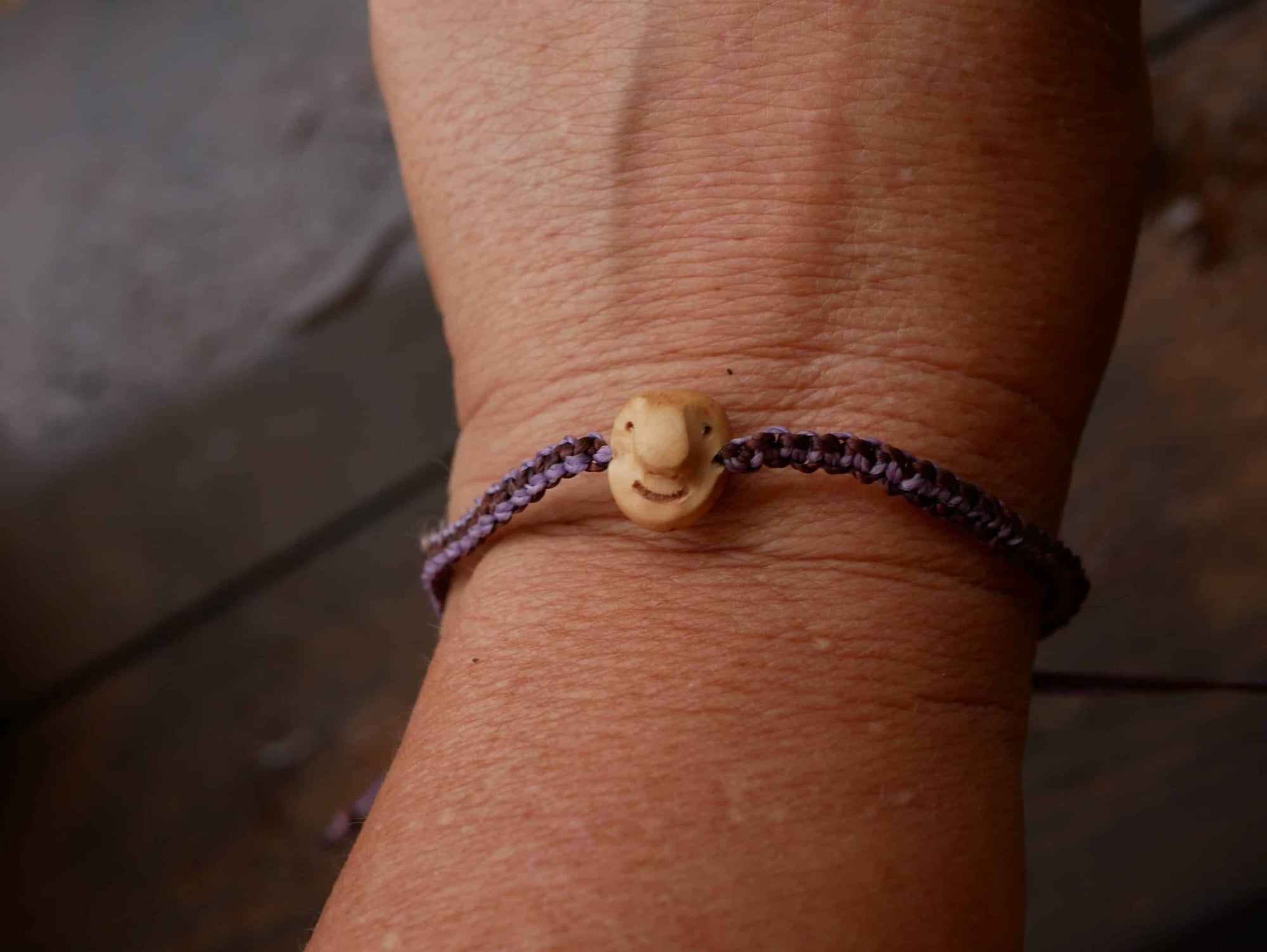 Armband Wichtel aus Baumperle
