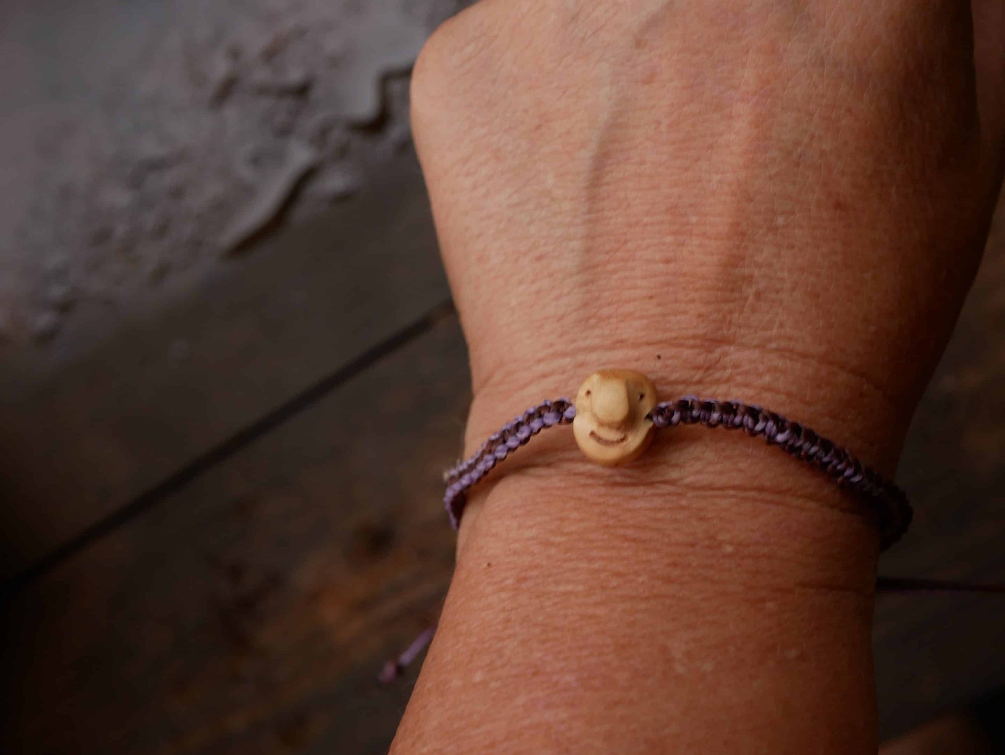 Armband Wichtel aus Baumperle