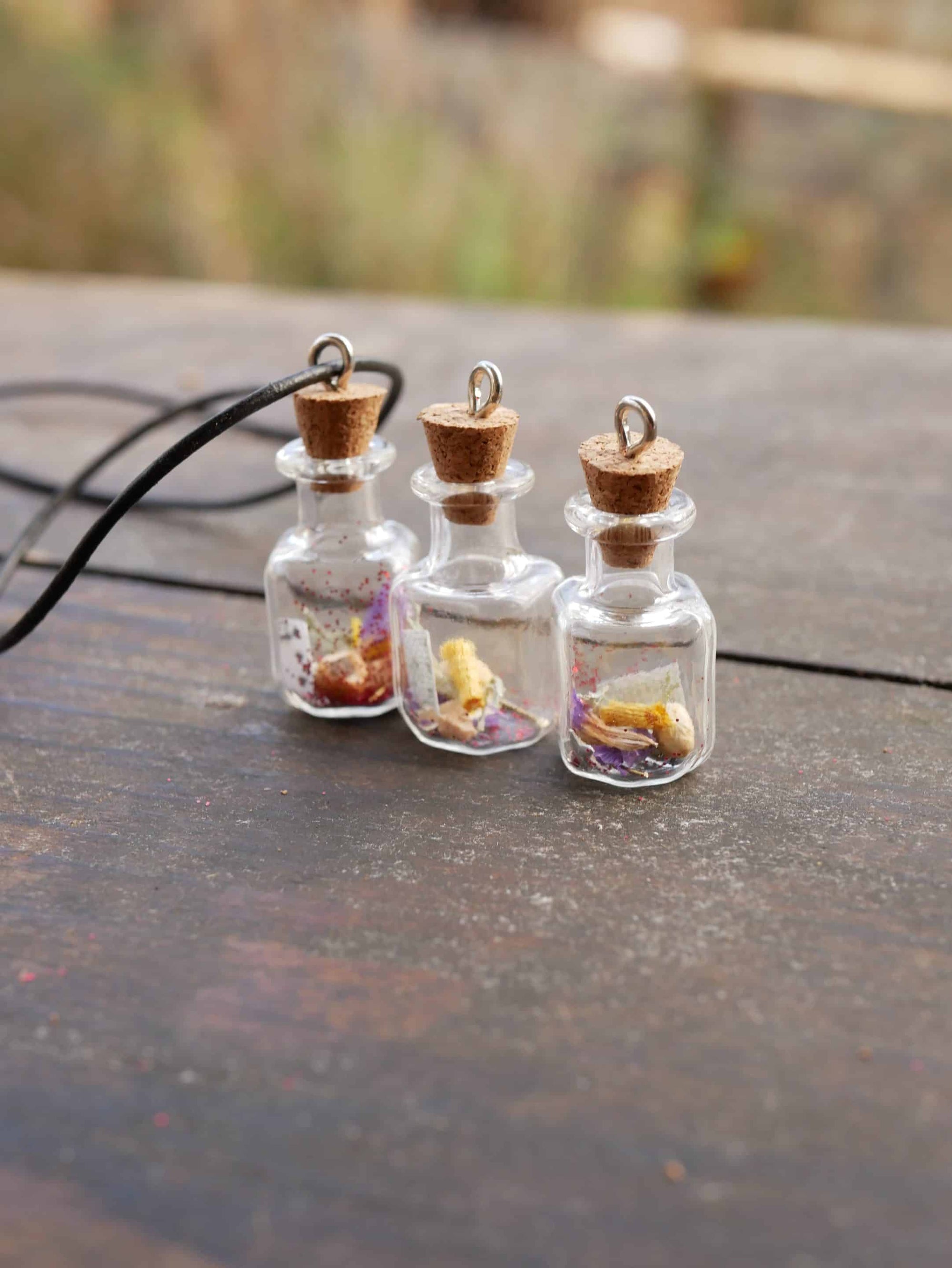 Wunschfläschchen mit Baumperle