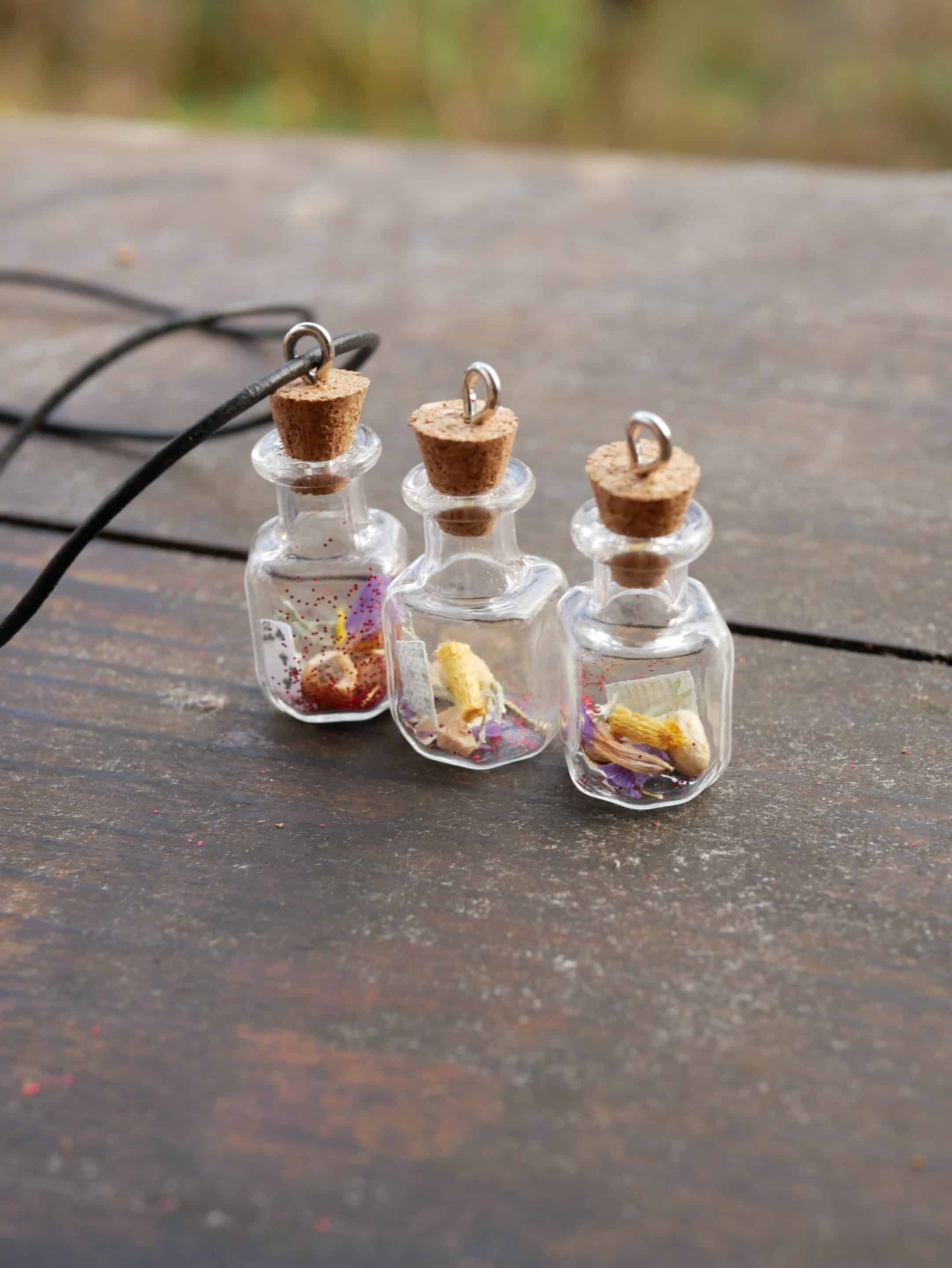 Wunschfläschchen mit Baumperle