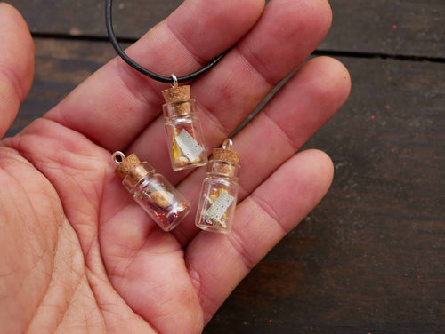 Wunschfläschchen mit Baumperle