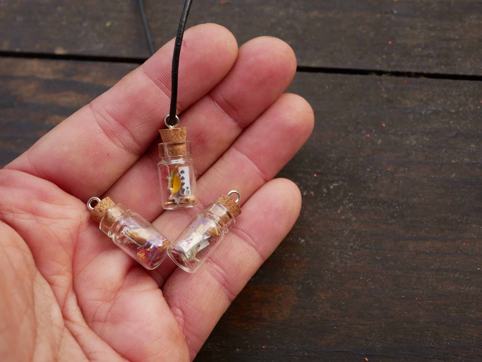 Wunschfläschchen mit Baumperle