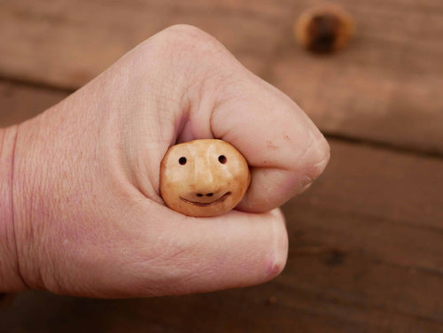 Wichtel Ring aus Baumperle