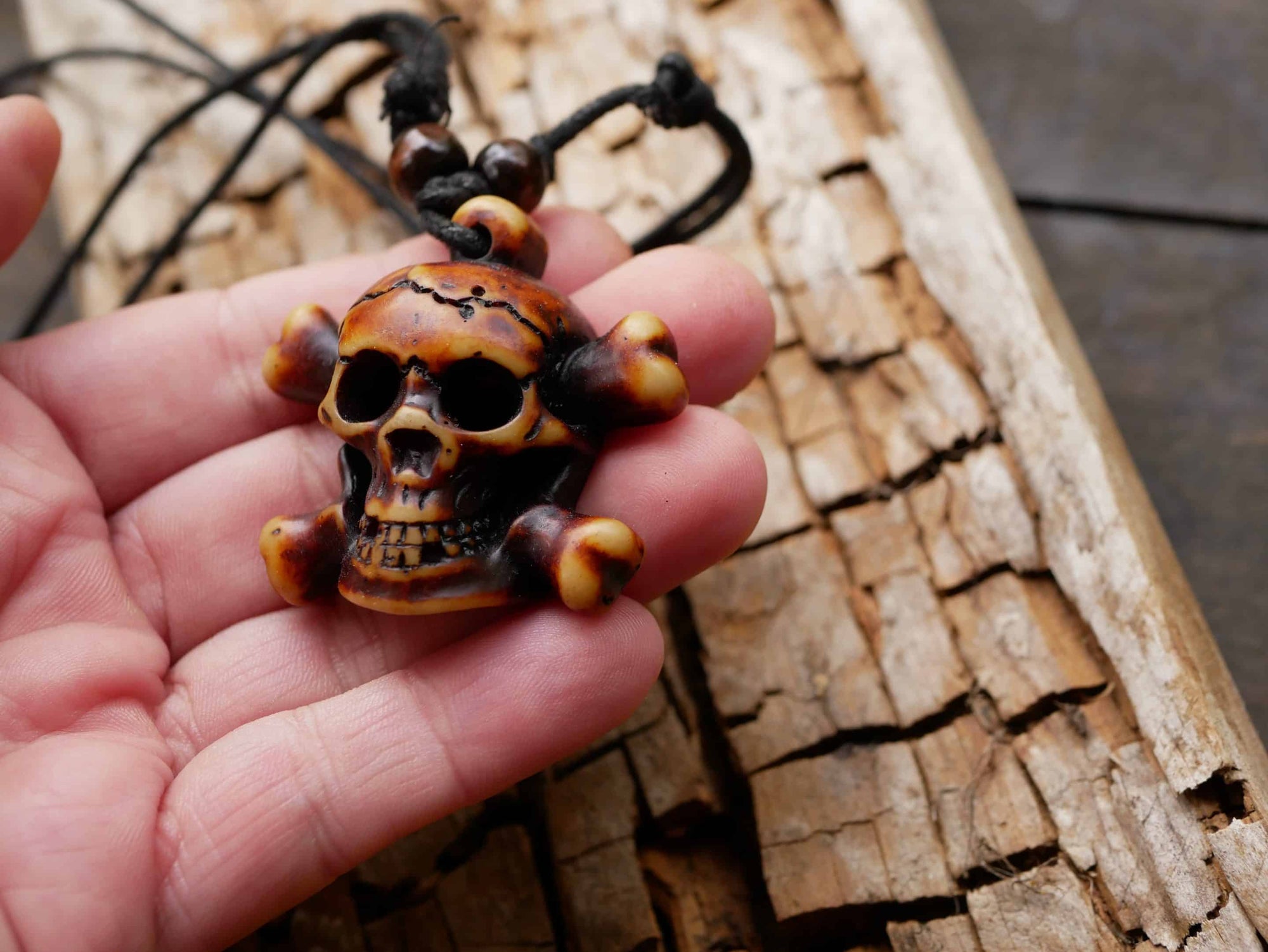 Epoxidharz Kette Totenkopf