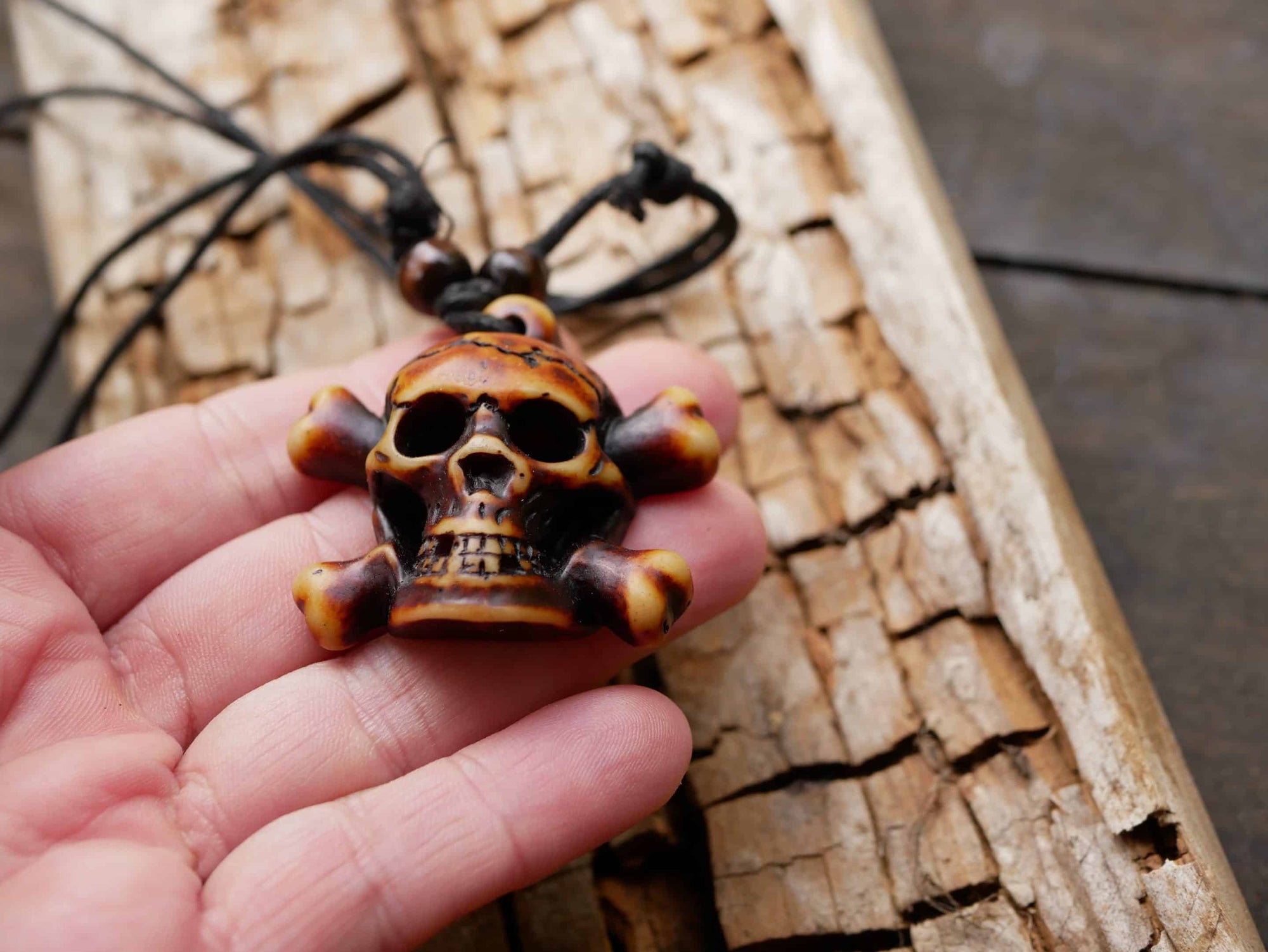 Epoxidharz Kette Totenkopf