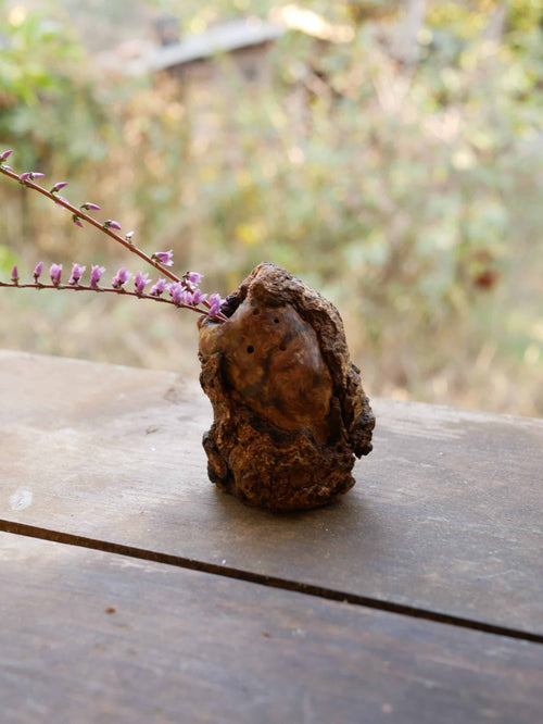 Vase aus Großer Baumperle für Trockenblumen