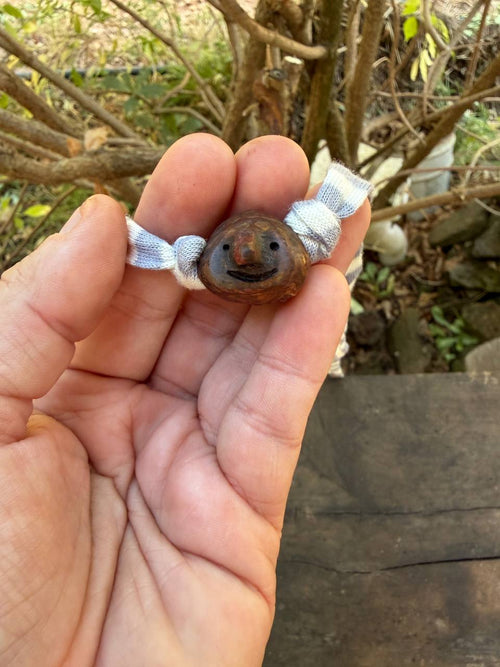 Armbandwichtel Pappli handgeschnitzt aus magischer Baumperle