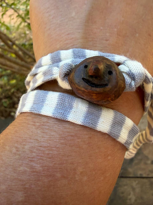 Armbandwichtel Pappli handgeschnitzt aus magischer Baumperle