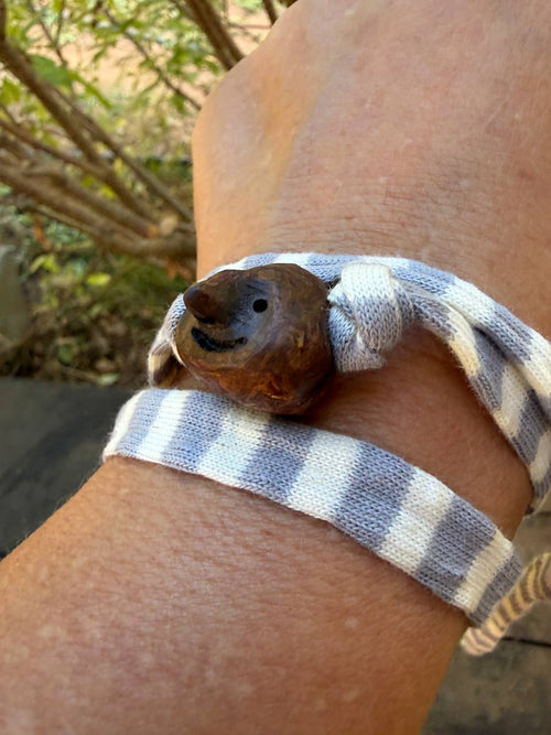 Armbandwichtel Pappli handgeschnitzt aus magischer Baumperle