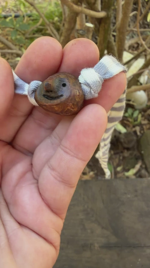 Armbandwichtel Pappli handgeschnitzt aus magischer Baumperle