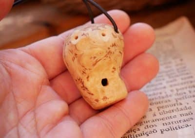Ocarina Kette aus einer Baumperle