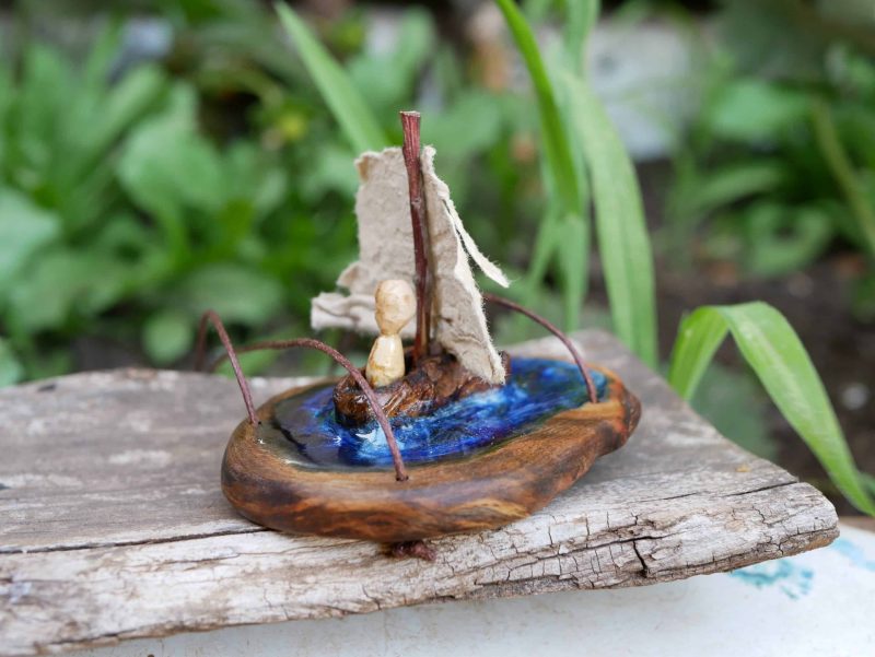 Baumperlen See mit Segelboot