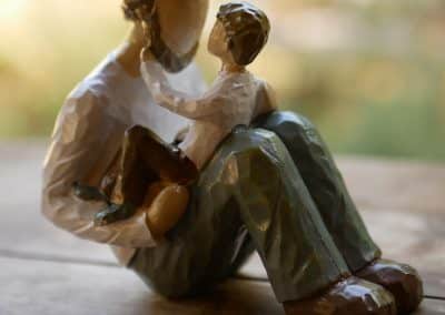 Vater und Sohn Figur