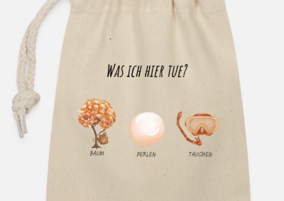 Spreadshirt Beutel Baumperlen tauchen