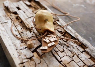 Baumperle mit Domino