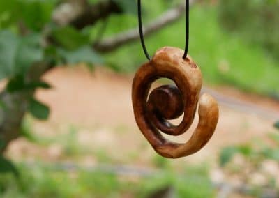 Baumperlen Spirale Kette