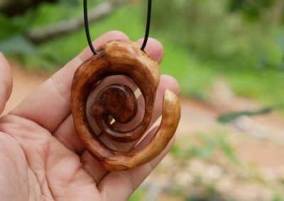Baumperlen Spirale Kette