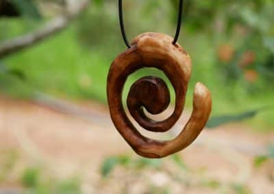 Baumperlen Spirale Kette