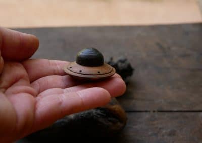 Ufo mit Treibholz