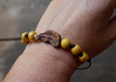 Armband Feder Baumperle
