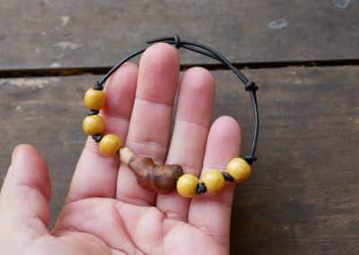 Armband Feder Baumperle