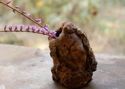 Vase aus Großer Baumperle für Trockenblumen