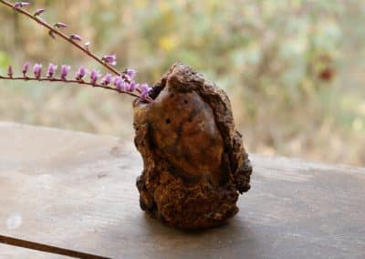 Vase aus Großer Baumperle für Trockenblumen