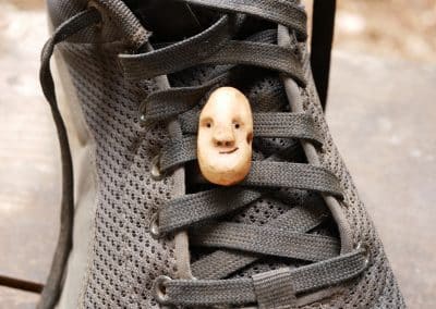 Schuhwichtel aus Baumperle Schuhschmuck für den Schnürsenkel