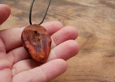 Käfer Avocado als Kettenanhänger