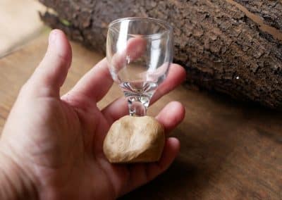 Likörglas mit Baumperle
