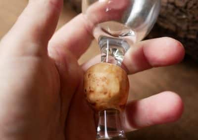 Likörglas mit Baumperle