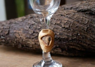 Likörglas mit Baumperle
